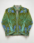 Olive Palm Tree Velvet Suzani Jacket