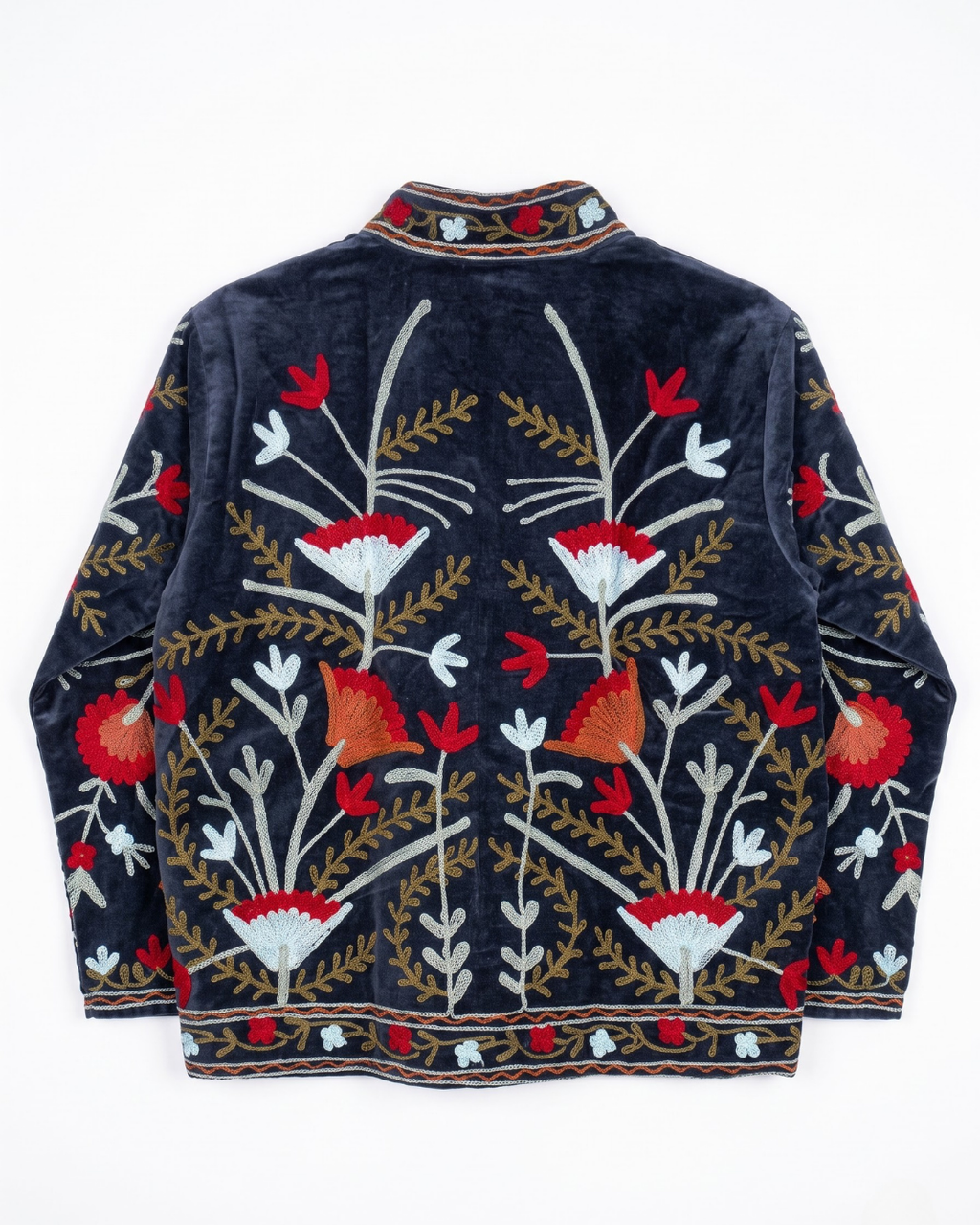 Midnight Garden Velvet Suzani Jacket