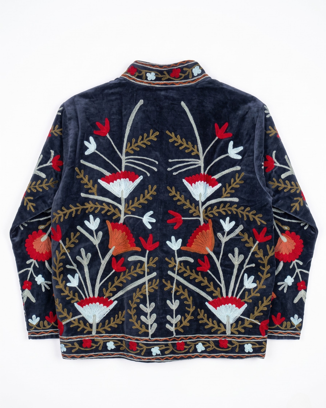 Midnight Garden Velvet Suzani Jacket