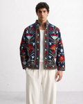 Midnight Garden Velvet Suzani Jacket