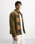Olive Velvet Scroll Suzani Jacket