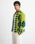 Lime Pomegranate Velvet Suzani Jacket