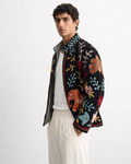 Black Elephant Velvet Suzani Jacket