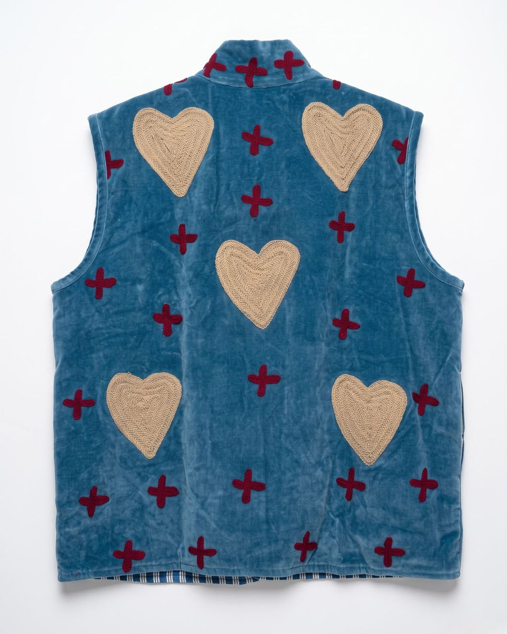 Heartstitch Velvet Vest