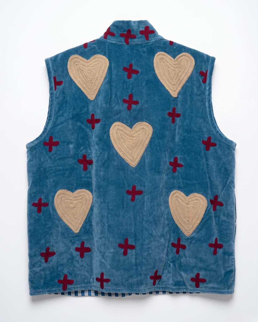 Heartstitch Velvet Vest