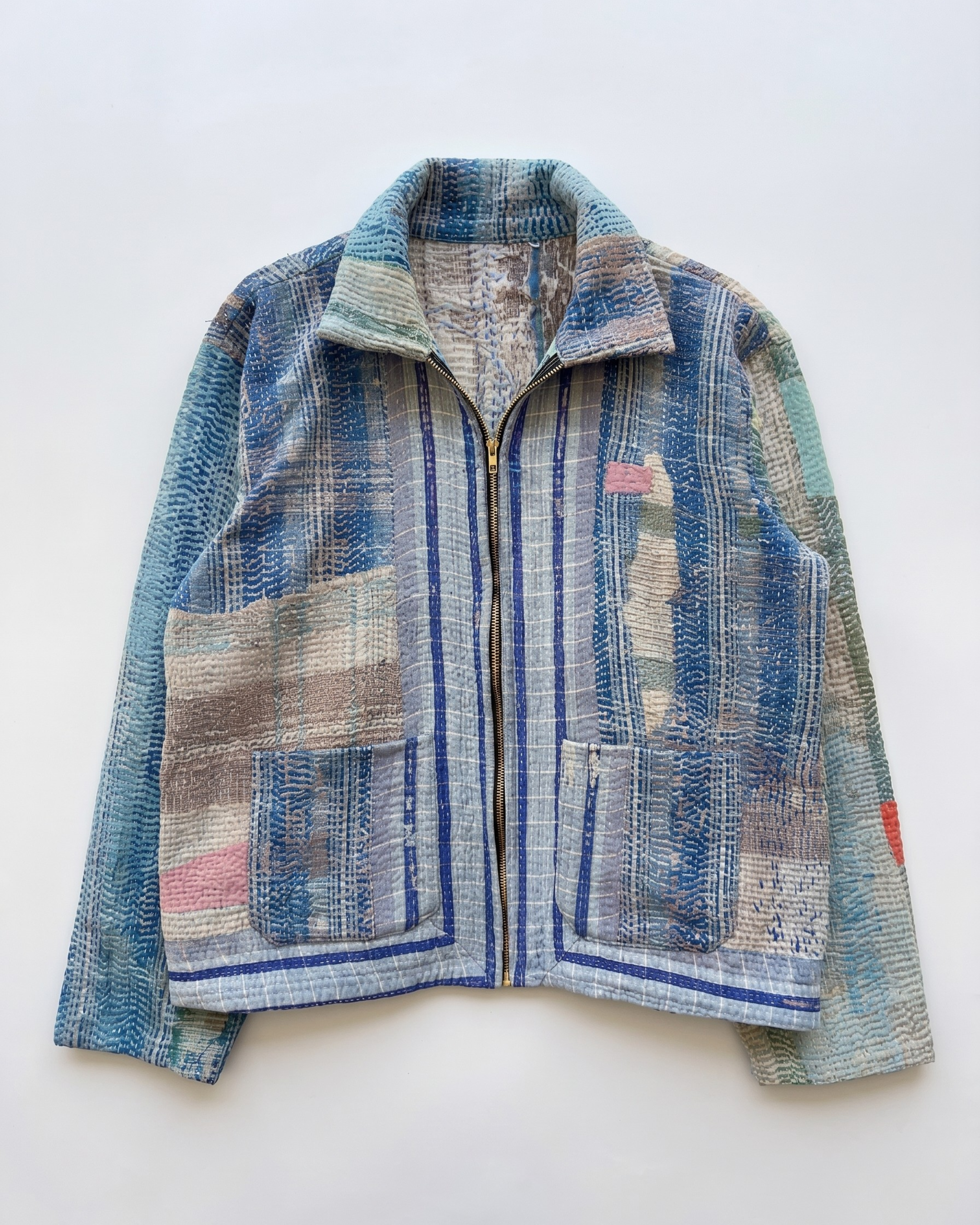 Blue Kantha jacket