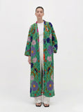 Emerald Floral Velvet Suzani Coat
