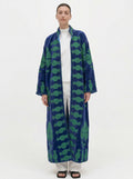 Blue Pomegranate Velvet Suzani Coat