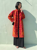 Crimson Tulip Velvet Suzani Coat