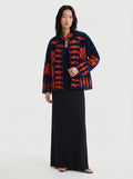 Navy Pomegranate Velvet Suzani Jacket